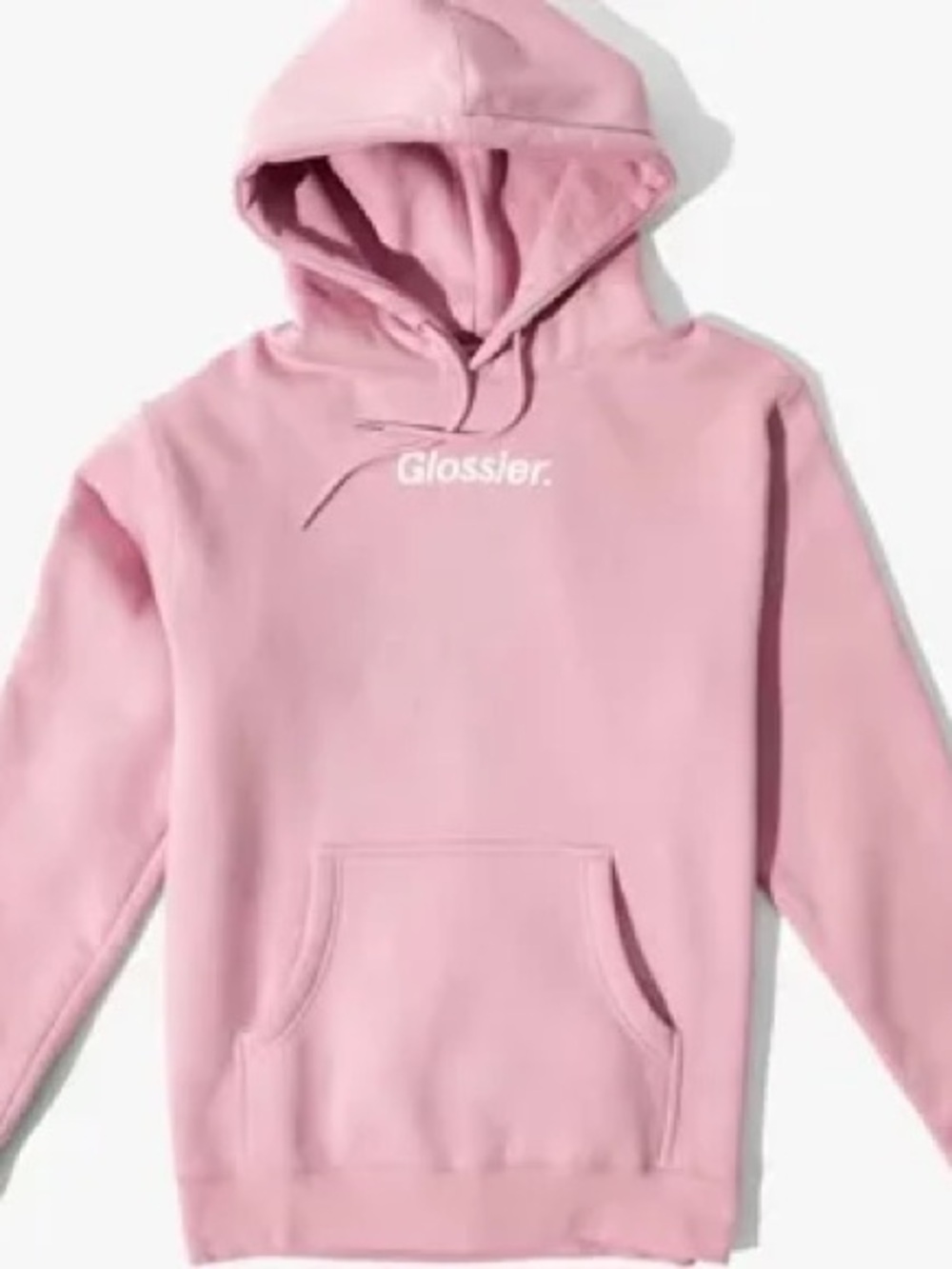 Glossier Pink Hooded Sweatshirt - Women's Cozy Pullover size small